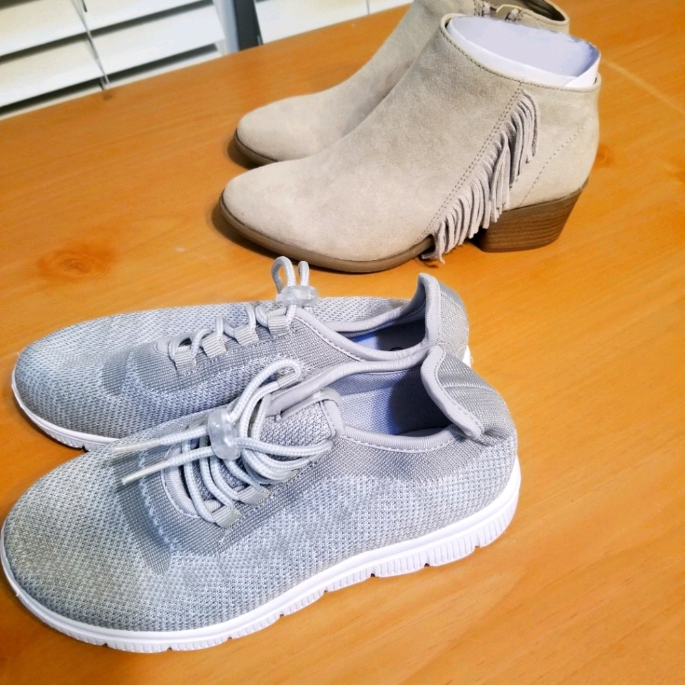 2 girls pairs of shoes